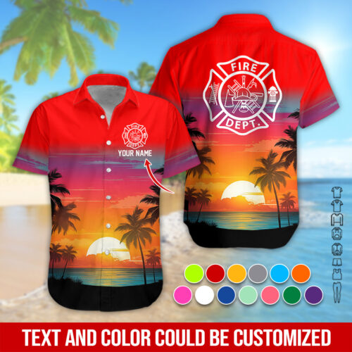 Personalized Name Love Firefighter  All Over Printed Clothes FY920 photo review